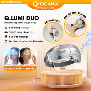 Máy Massage Mắt OGAWA Qlumi Duo- OY-0512 | Nóng & Lạnh Kép | Túi Khí Air Pulse | Massage Thái Dương | Giảm Mỏi Mắt