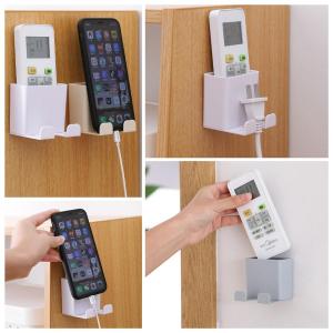 holder remot 2 kaki holder hp remot tempel tembok 2in1 gantungan remot hp holder kepala kabel MLH B16