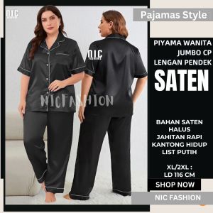 Piyama Baju Tidur Wanita Lengan Pendek CP - NIC Fashion