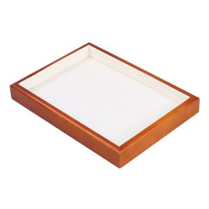 FLUTE Multi-Grids Wood Rings Tray Exquisite Velvet Earrings Display Tray Ring Drawer Jewlery Organizer Ring Earring Holder Desk
