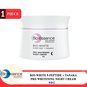 BIO ESSENCE Bio-White 9-Peptide + Tanaka Pro Whitening Night Cream 50g