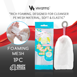 ✨12.12 SALE⚡Foaming Mesh Soap Net Facial Cleansing Mesh Bubble Storage Bag Bath Washing Tool Bathroom Accessories White Pouch with Drawstring