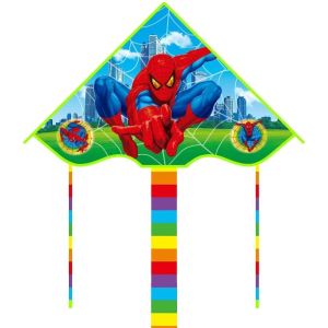 NALANILI Dễ bay 1M Diều Hoạt Hình Bay tốt Người nhện Kuromi Diều trẻ em Hình tam giác Đồ chơi bay Thể thao ngoài trời