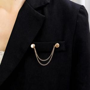 Pants Leg Magnetic Fixed Clip Trousers T-shirt Adjustable Fixing Clip with Chain Clothing Magnet Pin Button Garment Fixed Buckle