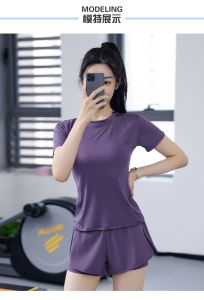 Bộ Thể thao_Gym_Yoga chất thun lạnh co dãn quần hai lớp có túi đựng điện thoại