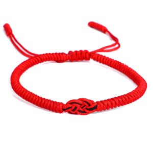 THANKSKY Đơn giản Đàn ông Tiếng tây tạng Quà tặng cho người yêu Tình bạn Có thể điều chỉnh Vòng tay Trang sức cổ tay Dây đỏ Vòng đeo tay