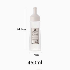 Portable with Lids Condiment Squeeze Bottles with Scale Kitchen Gadget Oil Spray Bottle Transparent Olive Oil Bottle