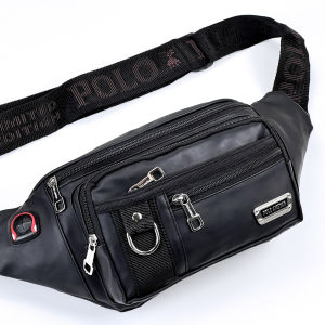 Tas Selempang Pria POLO AMSTAR CASUAL PREMIUM Waistbag Slingbag Kulit Tas Pinggang Cowok