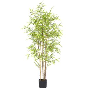 【Local Delivery】artificial tree artificial bamboo tree (Height5.0Ft-150cm-59 inches) Nearly Natural for Indoor and Outdoor Decoration