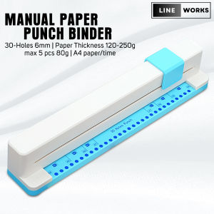 Lineworks 30 Hole Paper Punching Machine Paper Puncher DIY A4 Punching Machine Office Supplies