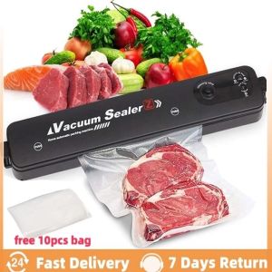 Auto Vacuum Sealer Kitchen Food Packaging Machine One-Click Electric Sealer