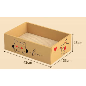 Cat WOWO Cat Bed Grinding and Rest Oversized Cat Nest Cat Maternity Bed Corrugated Paper Cat Box Four Seasons Universal