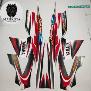 STRIPING STICKER LIS LES POLET yamaha jupiter z  2005  hitam putih stiker list body motor standar berkualitas termurah Mahkota Stiker