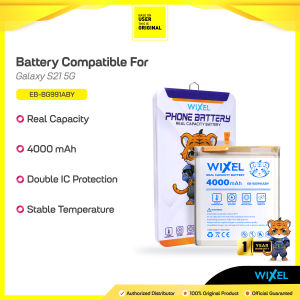 WIXEL Baterai EB-BG991ABY for Samsung Galaxy S21 Double Power Real Capacity Original Ori Dual Batre Batrai Battery Batrei