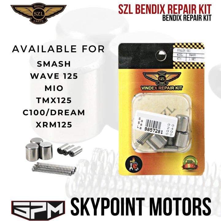 SZL BENDIX REPAIR KIT FOR SMASH, MIO, TMX125, WAVE125, XRM, C100/DREAM