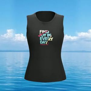 [Legend1] Men Women Flexible Wetsuit Vest 2mm CR neoprene Sleeveless Black Retro Diving Suit For WindsurfingSurferSailing