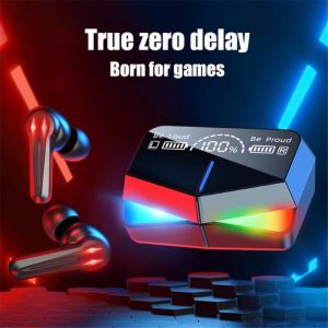 ♥FREE Shipping+COD♥ TWS Gaming Earbuds M28 Bluetooth Earphones Touch Control Wireless Bluetooth Headphones Waterproof LED Display With Mic