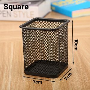 【SG】✅WorkWell Metal Mesh Pen Holder | Black Iron Pencil Cup Desk Organizer | Office & School Stationery Stand