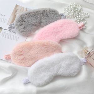 Soft Plush Sleeping Eye Masks Blindfold Cute Eye Cover Mask Eye Blackout for Home and Travel