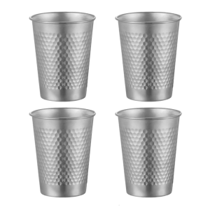 4pcs Practical Stainless Steel Kids Cups Kids Metal Cups Durable And Portable Stainless Steel Drinking Glasses