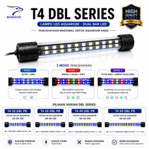 Lampu Celup 3 MODE Aquarium LED T4 Rosston Ukuran 20 30 40 50 60 cm Aquarium Aquascape