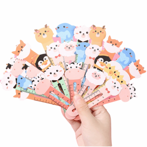 ALLLUCK 50pcs Hoa văn hỗn hợp Thẻ đánh dấu trang Động vật hoạt hình Giấy Dấu trang thước kẻ Dễ thương Vật dụng văn phòng phẩm Kẹp sách Đồ dùng học sinh