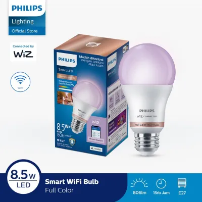 Philips Lampu Bohlam Smart Wifi LED Multipack 8.5W w Bluetooth Color RGB