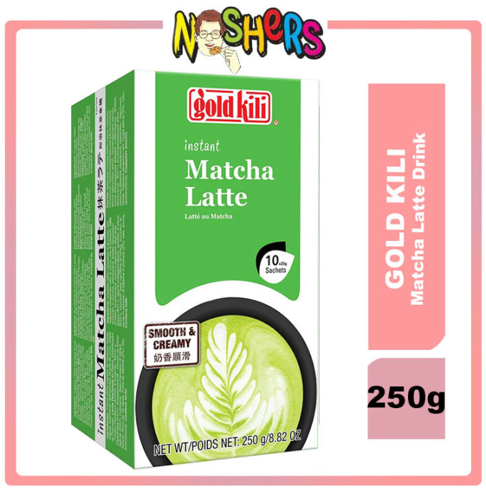 Noshers Gold Kili Instant Matcha Latte Drink Powder 250g (10Sachets ...