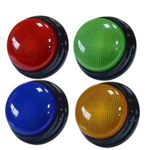 GLOWLITE Lights Sounds Answer Buzzers Answering Quick Answer Button Game Buzzer Engaging Learning Colorful Buzz Buttons Kids or Adults