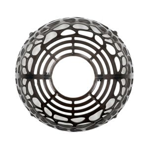 WENTIVV Plastic Plants Soil Protector Cover Transparent Hollowed Aquatic Plant Suspension Ball Durable Replaceable Planting Cover For Fern Phalaenopsis