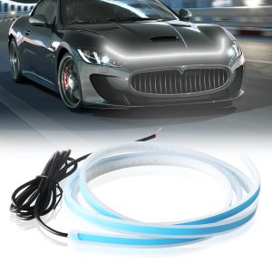 PENCL 180cm Led Car Hood Light Strips Auto Modified Front Headlight Colorful Decorative Lamp 12V Car Daytime Running Lights 70 Inches