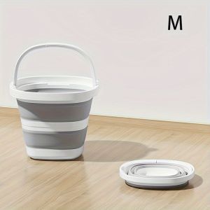 1pc Folding Bucket Portable Plastic Bucket Portable Outdoor Car Fishing Bucket Household Large Capacity Dirty Clothes Basket Washing Bucket Foot Soaking Bucket Multifunctional Folding Bucket Storage Bins for Home Organization