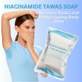 Niacinamide Tawas Soap - Body Odor Remover, Skin Whitener & Pore Minimizer, Safe for Pregnant, Kids. 