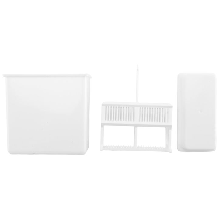 (XFVG) 2 in 1 White 24 Pieces Microscope Slides Staining Rack Dish Set ...