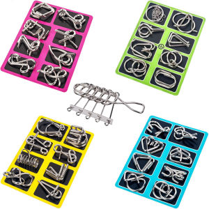 [33 Món Tùy Chọn]Đồ chơi trí tuệ Nhật Bản tháo lắp vòng sắt thông minh trò chơi trí tuệ cho người lớn và trẻ em