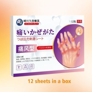 New Japanese styles Gout Patch 12 Pcs/box Joint Pain Relief Patch Gout medicated plaster Improve knee Pain/Arthritis/Uric Acid Crystals