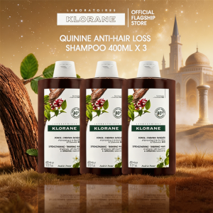 Klorane Anti-Hair Loss Shampoo 400ml x 3 | For weakened hair thinning hair
