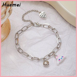 Pasangan Sanrio Bell Gelang Lucu Jade Mandarin Pacha Anjing Kuromins Gelang Teman Wanita Aksesori