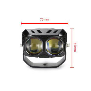 Đèn Hgh 12V-24V Xe Máy Thông Dụng Với Máy Chiếu 6000K Chống Nước Bốn Màu Đèn Pha Xe Máy Có Giá Đỡ Phụ Kiện