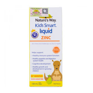 Kẽm Hữu Cơ Cho Bé Natures Way Kids Smart Liquid Zinc Hỗ Trợ Bé Ăn Ngon Tăng Đề Kháng 100ml