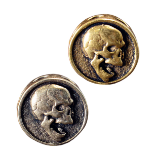 Unique Artistic Skull Metal Beads Pendant for Paracord and DIY Enthusiasts Making Paracord Bead