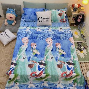 Bộ Chăn Ga Gối Cotton Poly Công Chúa ELSA  Chất Liệu Thoáng Mát  Kích Cỡ Đa Dạng  By. C.A Decor Store