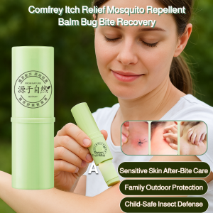 Comfrey Itch Relief Mosquito Repellent Balm Bug Bite Recovery Relief Balm Natural Mosquito Repellent Soothing Gel Portable Cooling Stick Outdoor Bug Bite Recovery