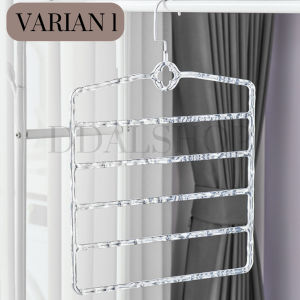 Gantungan Baju Hanger Aesthetic Serbaguna Rak Gantung Susun Hijab Kerudung Celana