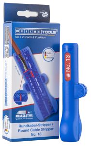 WEICON Round Cable Stripper No. 13 Stripping Pliers for round-/damp-proof cables (6-13 mm)