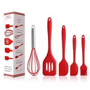 ZOWOKI Silicone Kitchenware 5 -Piece Temperature -Resistant Roasting Scrape Oil Brush Egg Baking Tool