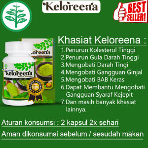 Keloreena Asli 100% Original (BPOM RESMI) - Isi 100 & 50 Kapsul - Obat Herbal Multikhasiat Terlaris Bukan Kelorena / Kelorina / Kolorina