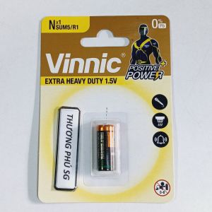 Pin SIZE N R1 SUM5 910A LR1 UM5 - 1.5V / VINNIC Extra Haeavy Duty (Vĩ 1 Viên)