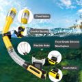 Snorkeling Gear for Adults,Snorkel Mask Dry Top Snorkel Set Panoramic View Snorkel Gear Anti-Fog Scuba Diving Mask for Lap Swimming Snorkeling Diving Scuba Training Travel Snorkel Kit. 