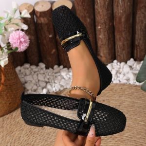 WomenS Closed-Toe Shoes 2026 New Mesh WomenS Shoes With A High-End Feel For Summer Outdoor Wear Fashionable Ladies Shoes